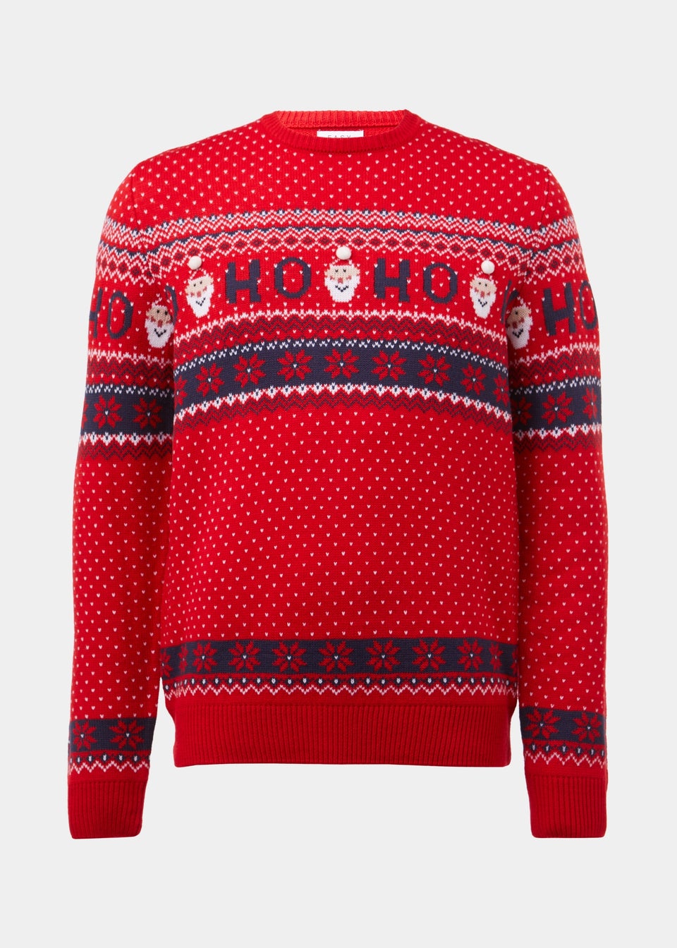 Red Christmas Santa Knitted Jumper Matalan