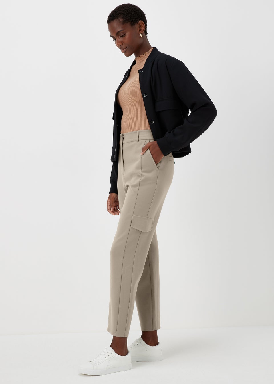 Et Vous Grey Cargo Trousers