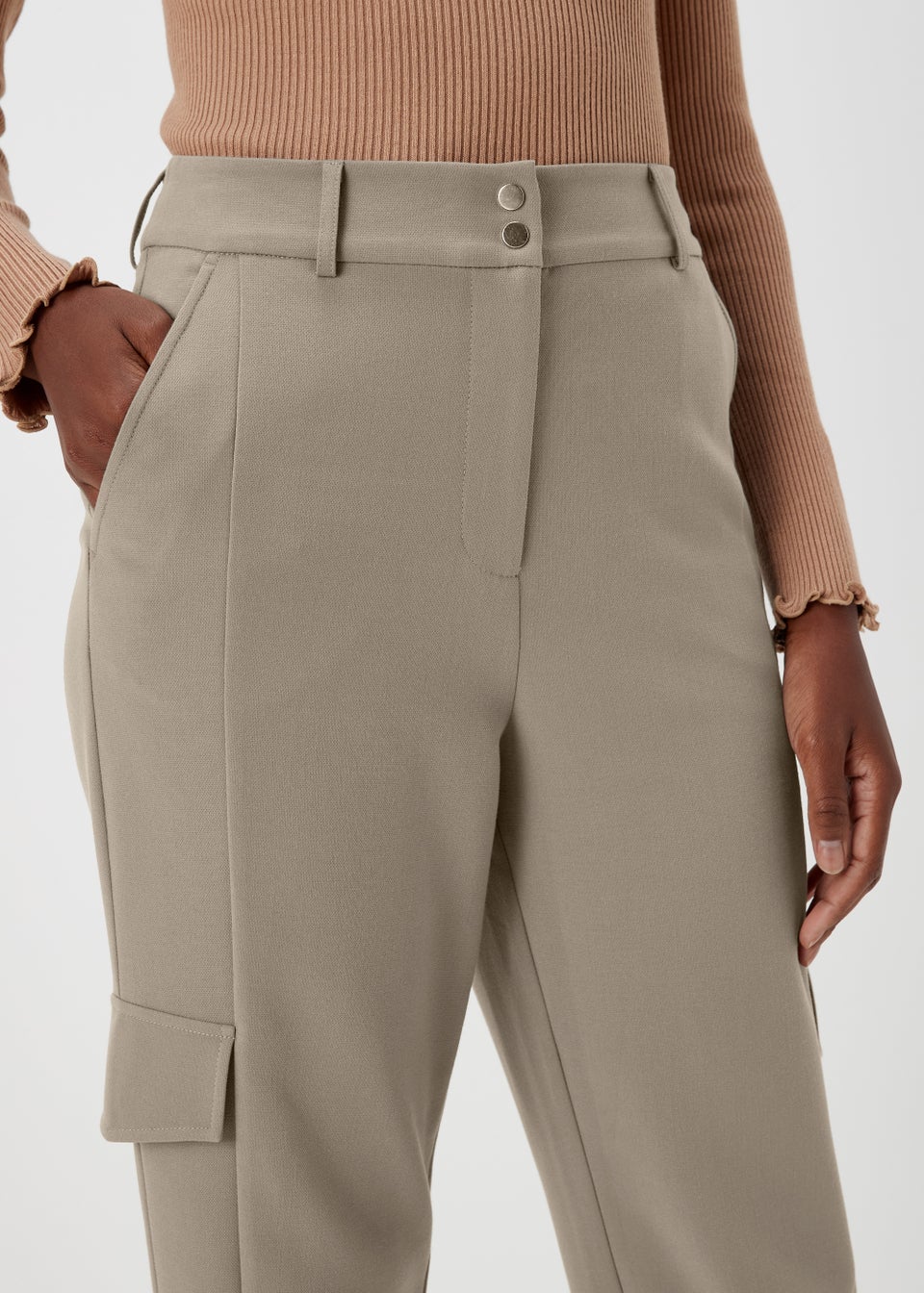 Et Vous Grey Cargo Trousers