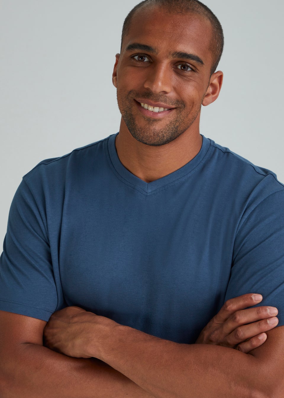 Blue Essential V-Neck T-Shirt