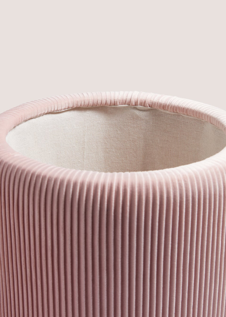 Pink Velvet Storage Pouffe (33cm x 33cm x 40cm)