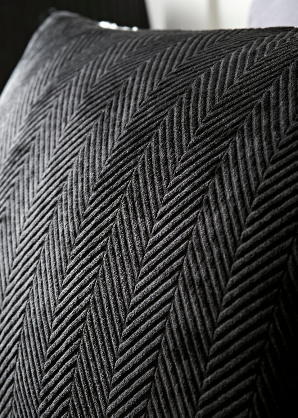 Black Embossed Fleece Duvet Cover