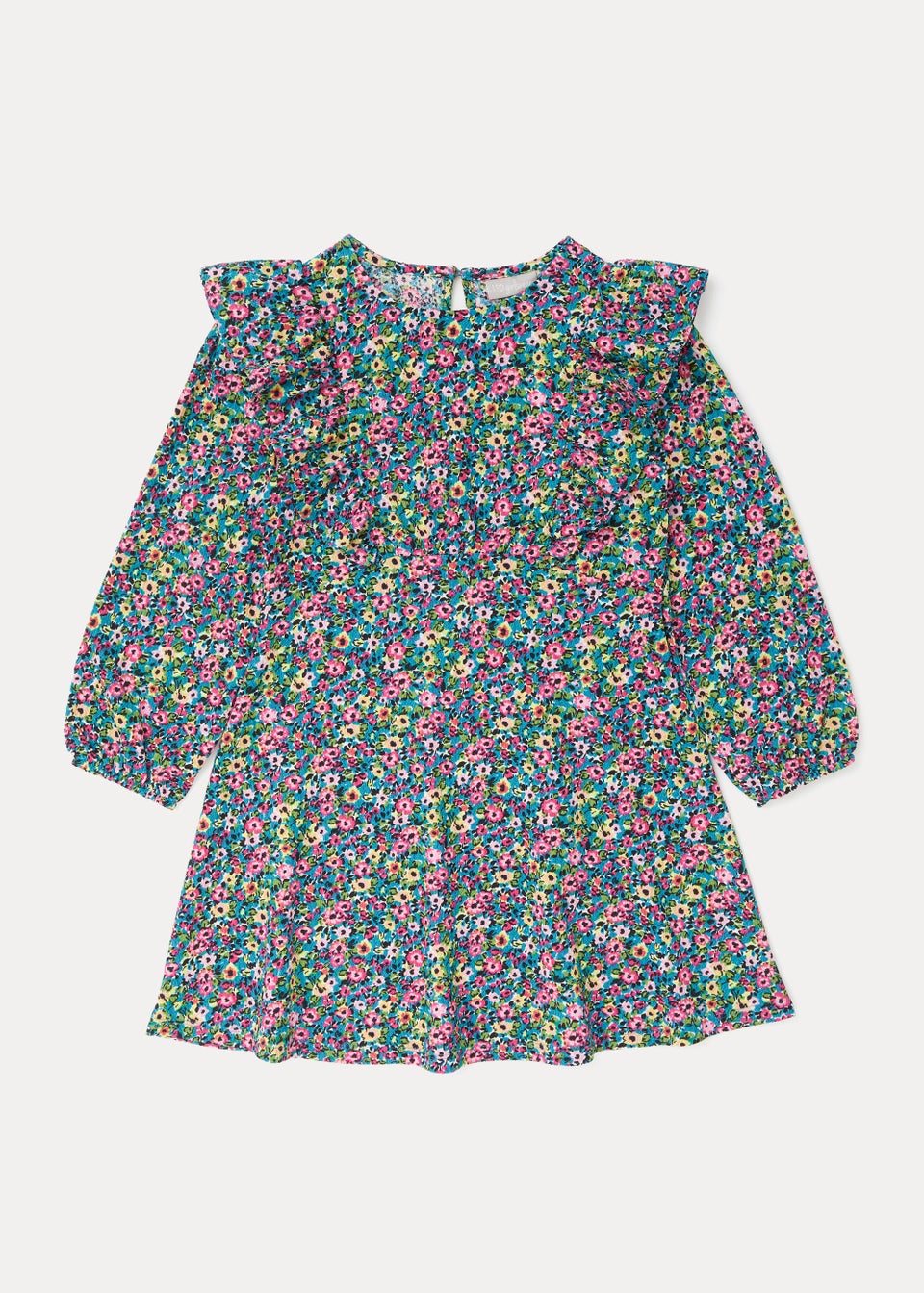 Girls Multicoloured Ditsy Print Crinkle Dress (4-13yrs)