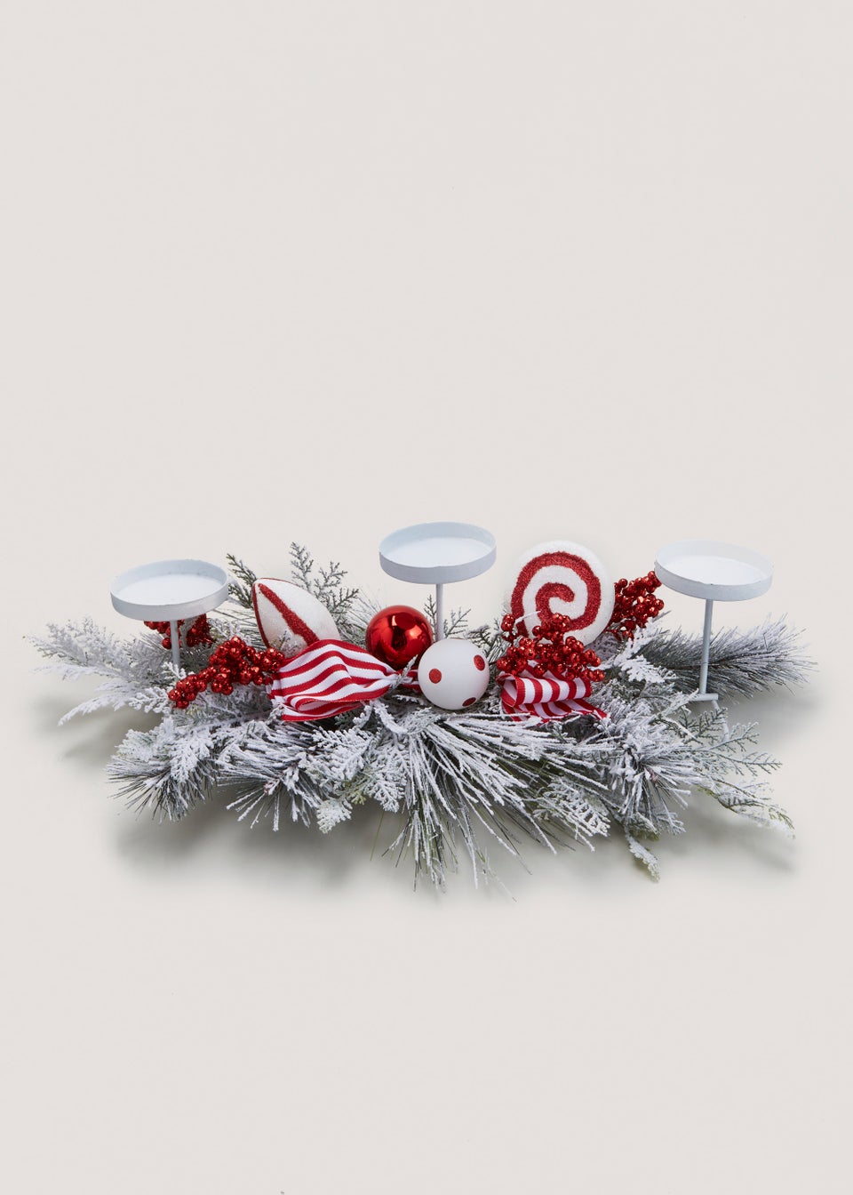 Candy Cane Candle Holder (71cm x 18cm x 38cm)