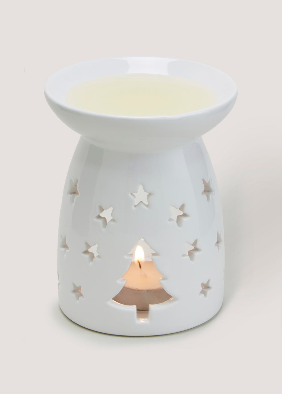 Ceramic Tealight Christmas Oil Burner (10cm)