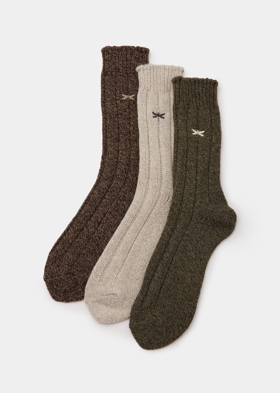 3 Pack Multicoloured Thermal Socks