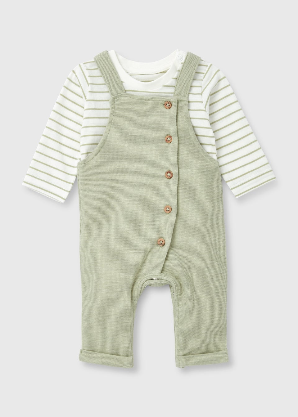 Baby Sage Dungarees T Shirt Set Newborn 23mths Matalan