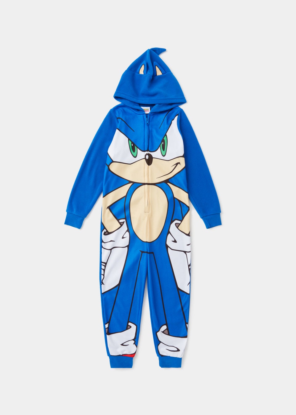 Kids Blue Sonic the Hedgehog Onesie (5-12yrs)