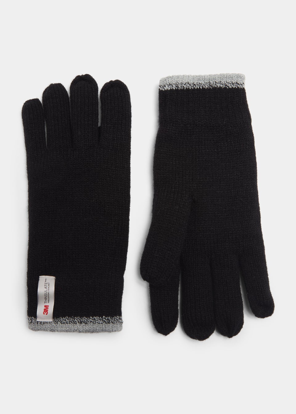 Black Stripe Thinsulate Gloves