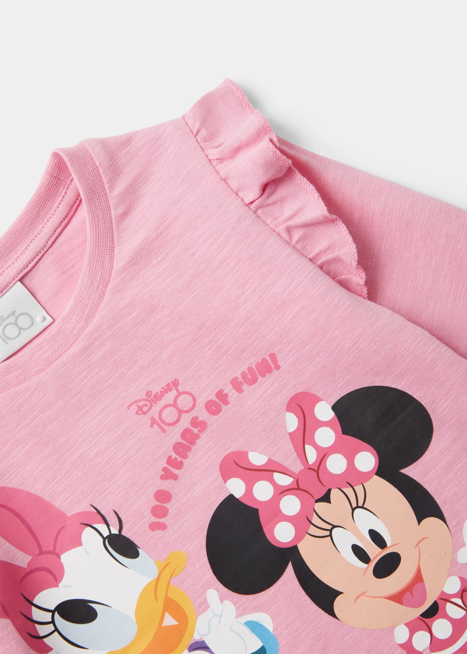 Kids Pink Disney Minnie Mouse & Daisy T-Shirt (9mths-7yrs)