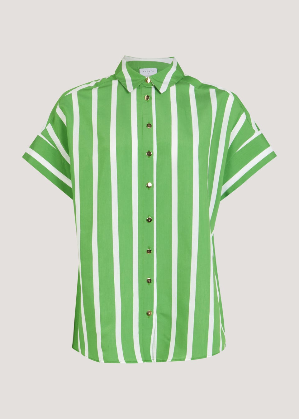 Green Stripe Short Sleeve Shirt - Matalan