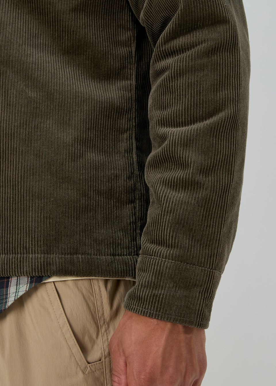 Khaki Cord Overshirt