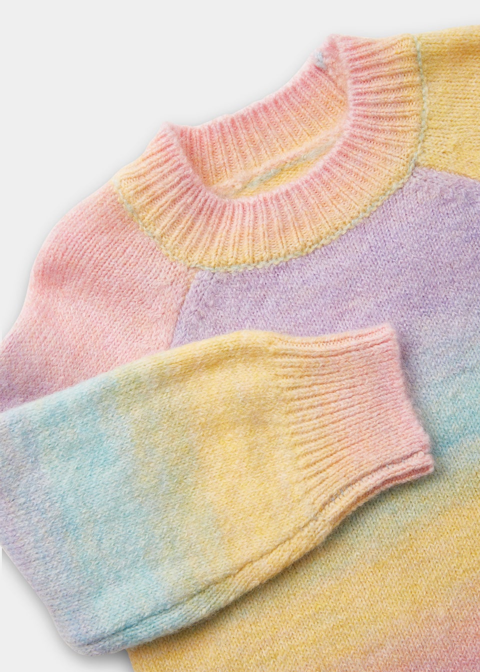 Girls Multicoloured Rainbow Ombre Knitted Jumper (9mths-6yrs)