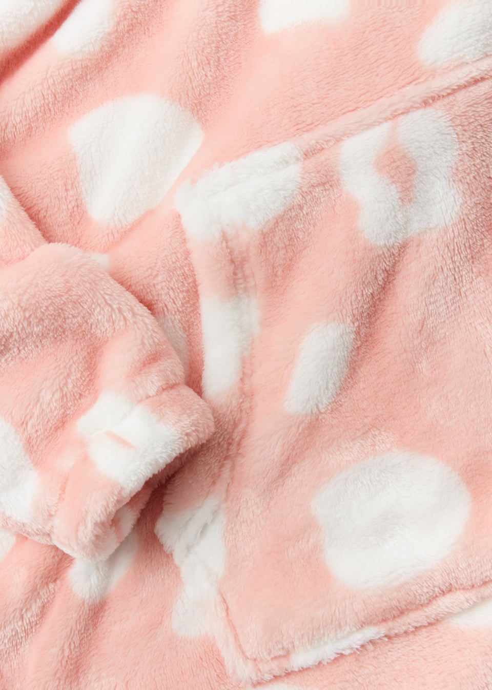 Girls Pink Animal Print Snuggle Hoodie (Small-Large)