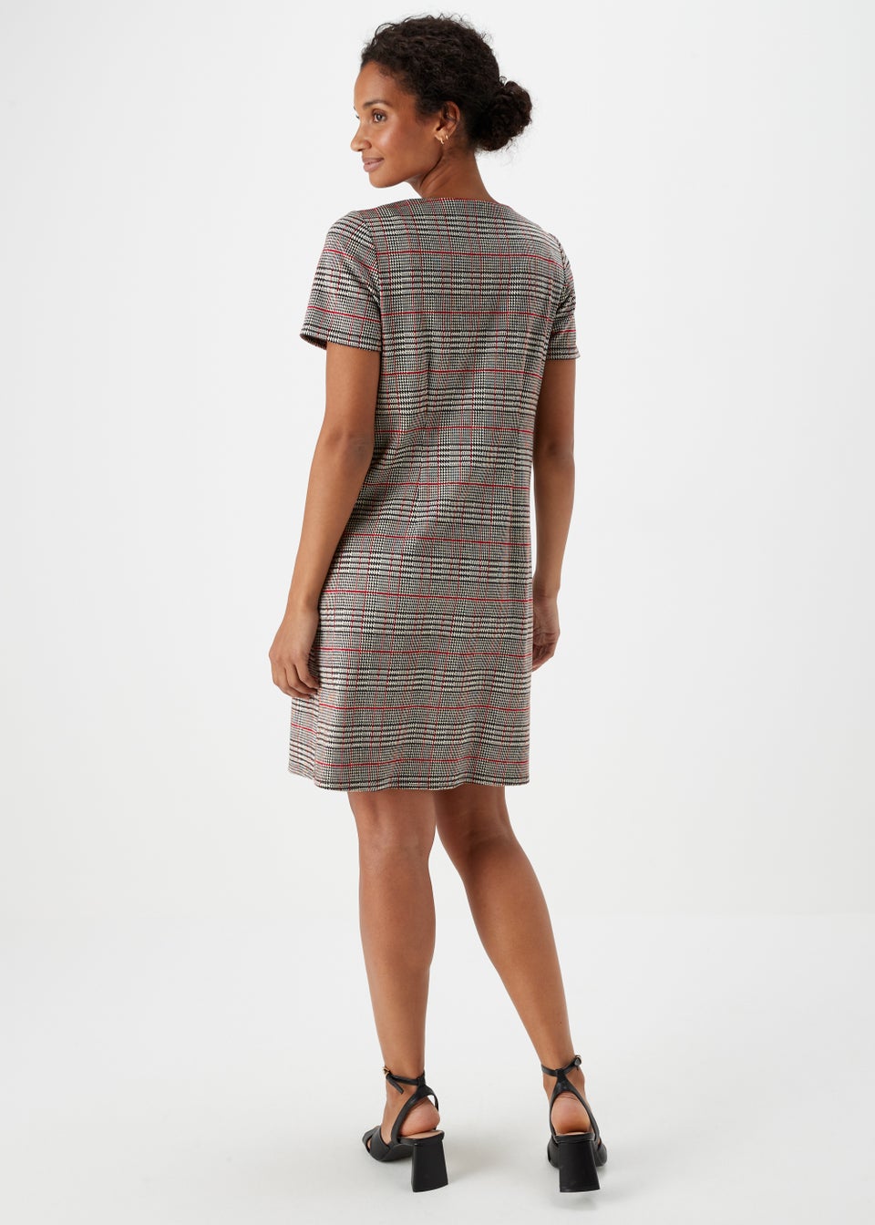 Checked work dress top
