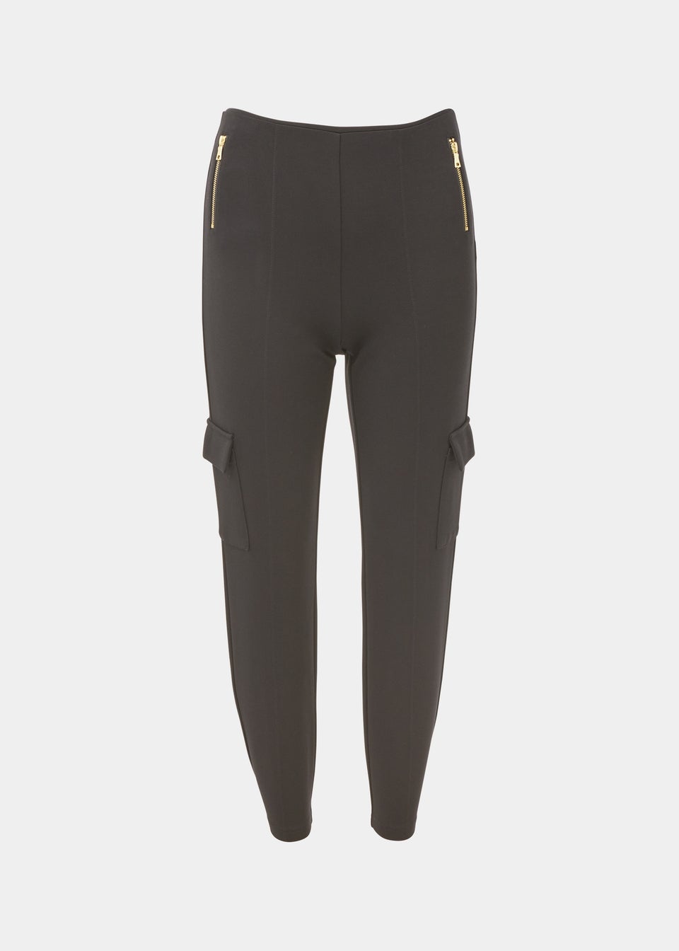 Et Vous Black Ponte Cargo Trousers