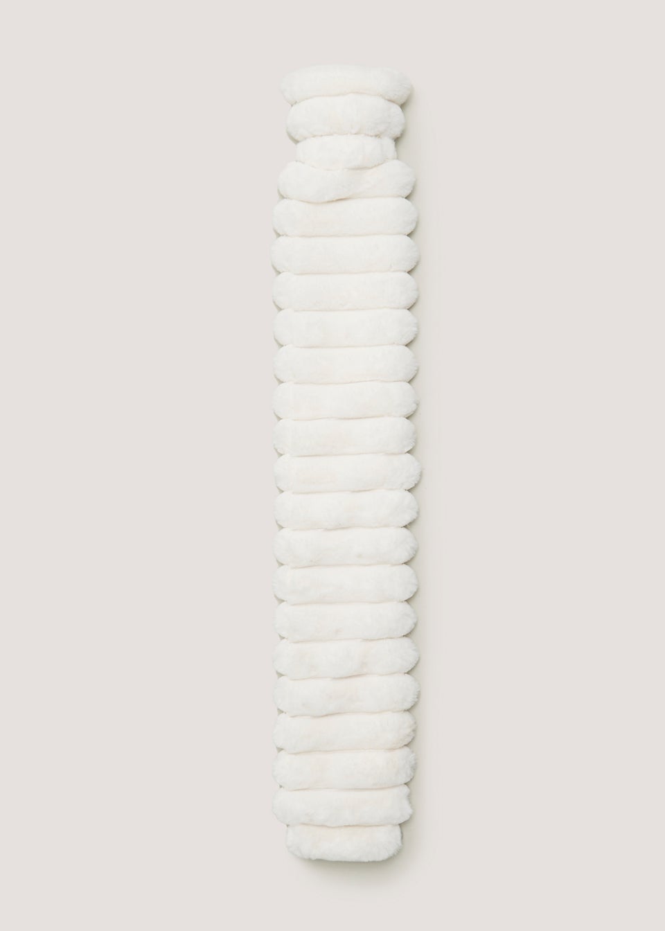 White Ribbed Long Hot Water Bottle (2000ml)