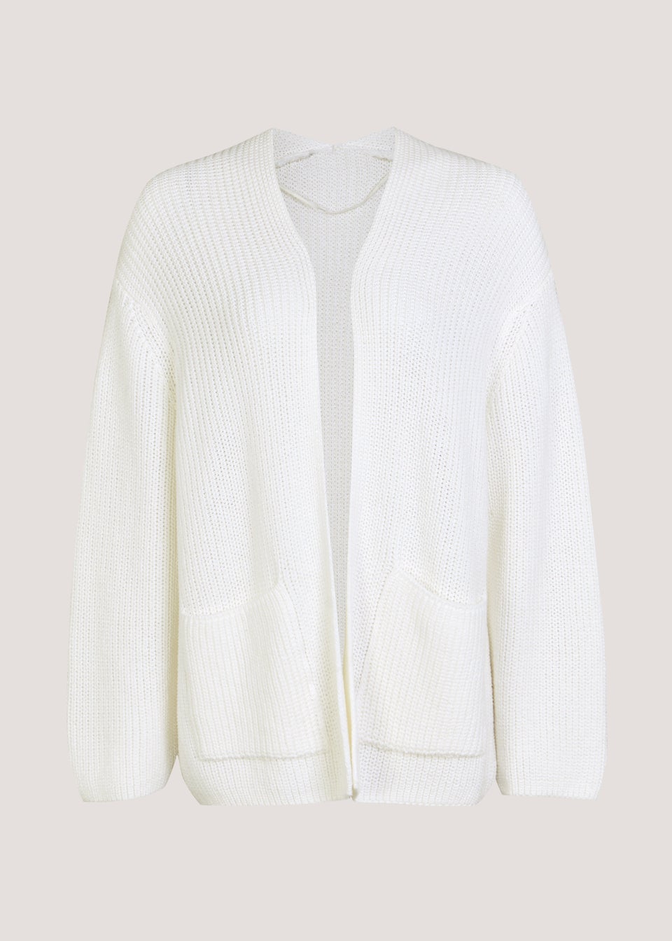 Ecru Pocket Kimono Cardigan