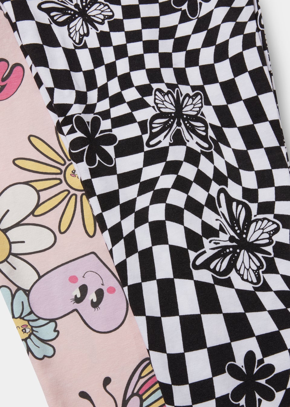 Girls 2 Pack Happy Soul & Floral Pyjama Sets (4-13yrs)