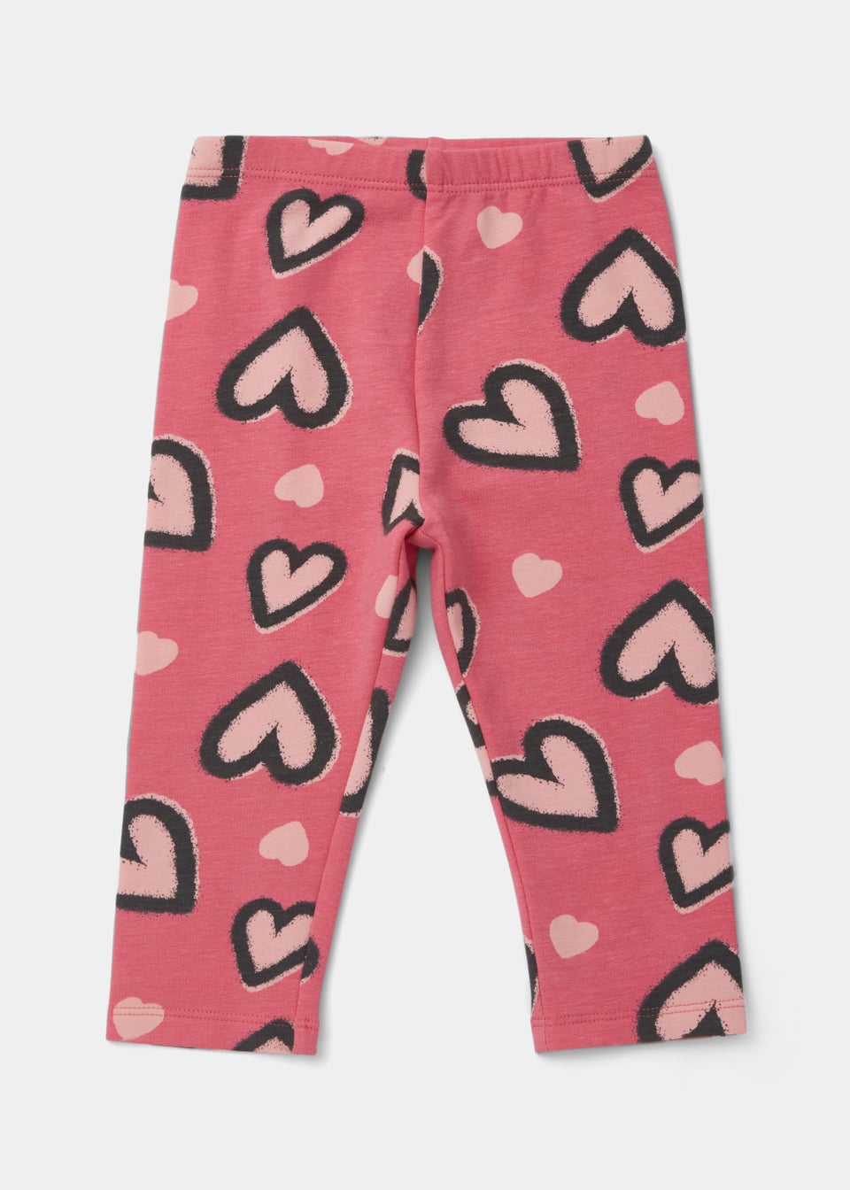Girls Pink Heart Leggings (9mths-6yrs)