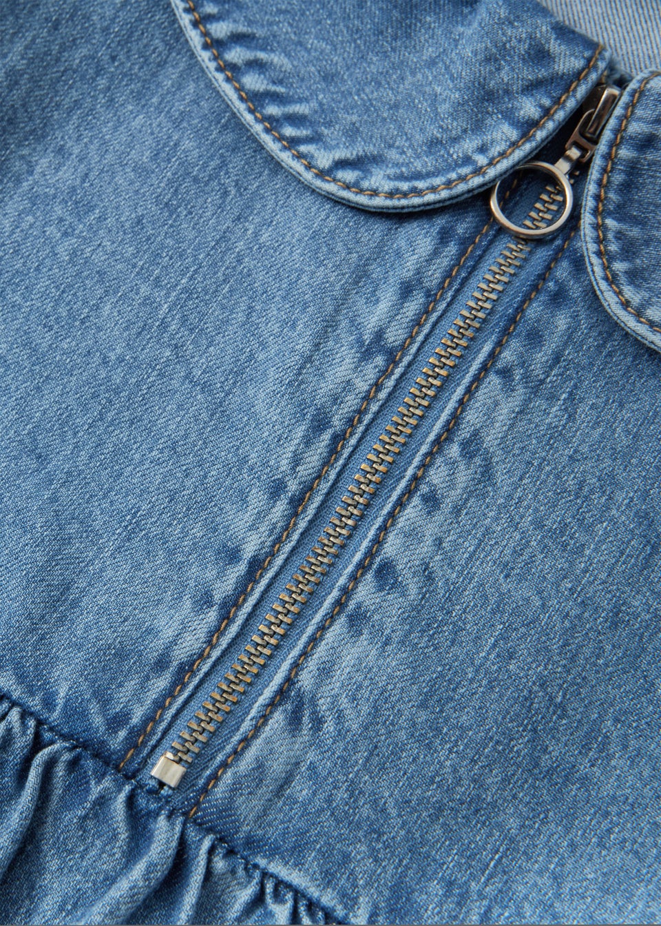 Girls Tiered Denim Dress (4-13yrs)