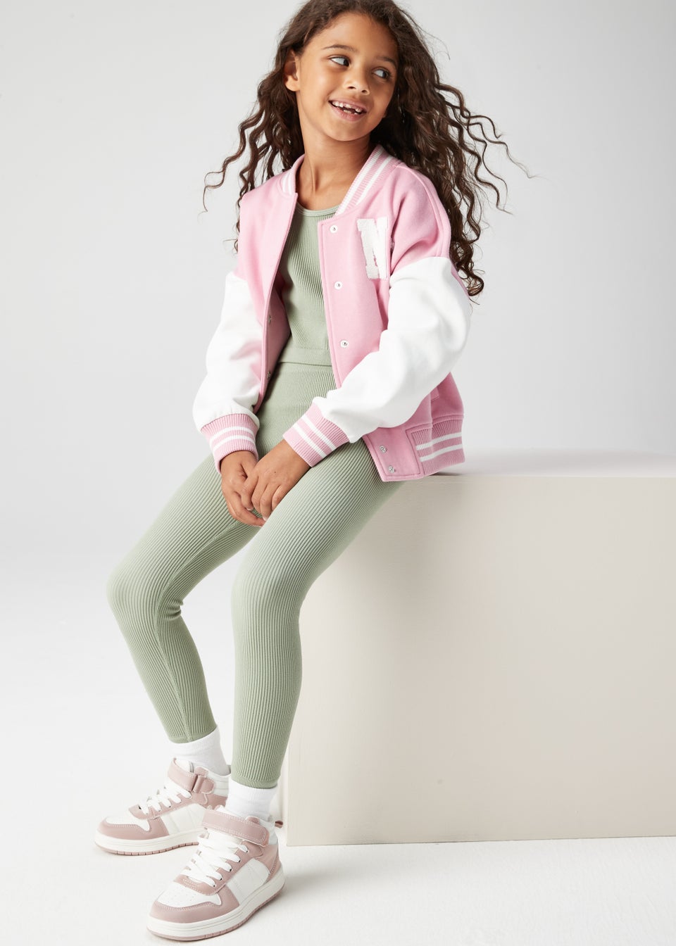 Girls Sage Seamless Long Sleeve Top (7-15yrs)