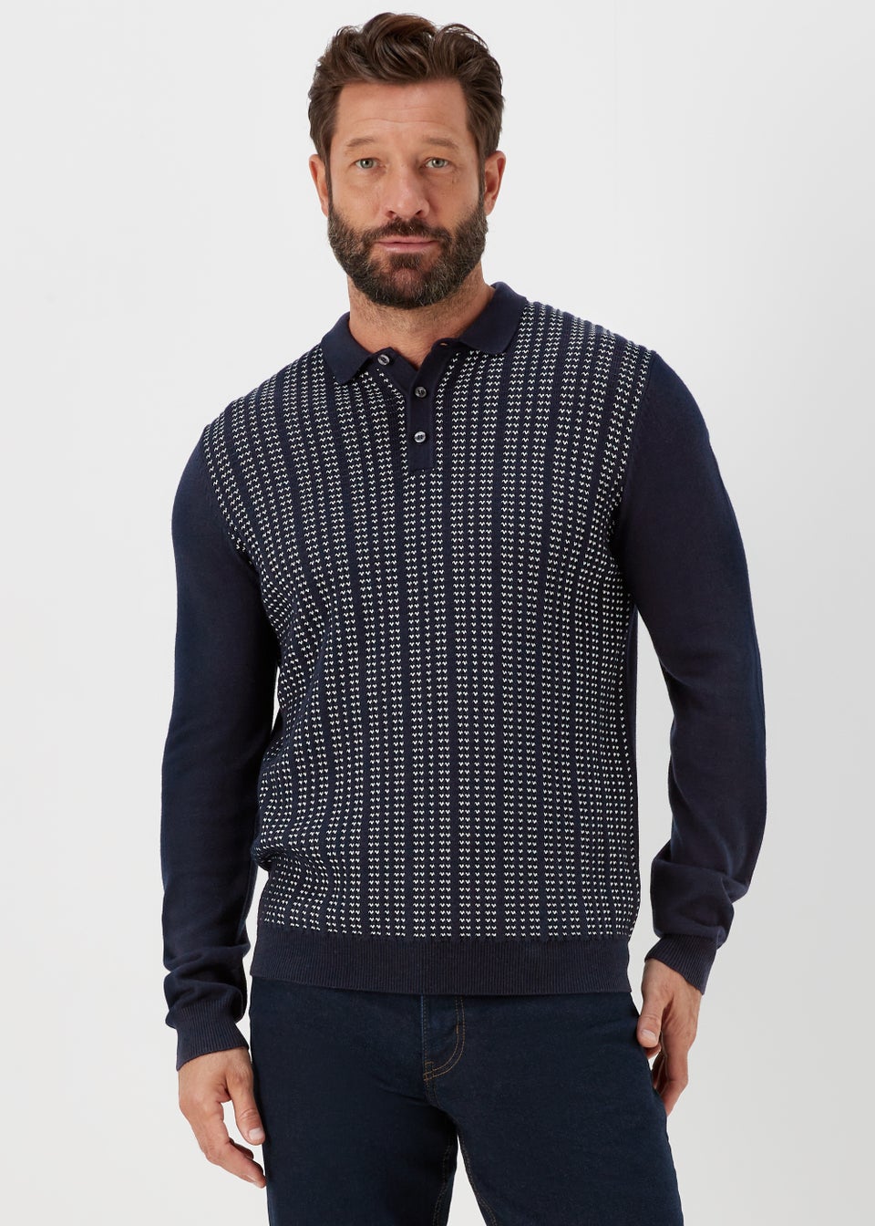 Matalan mens long best sale sleeve polo shirts