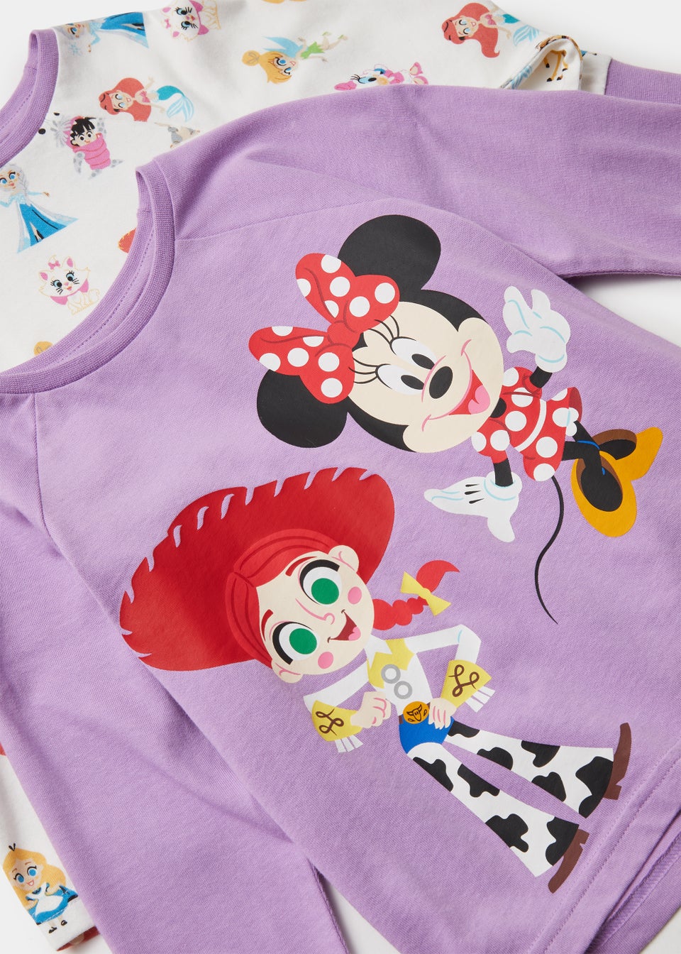 Kids 2 Pack Disney Minnie Mouse Pyjama Sets (9mths-6yrs)