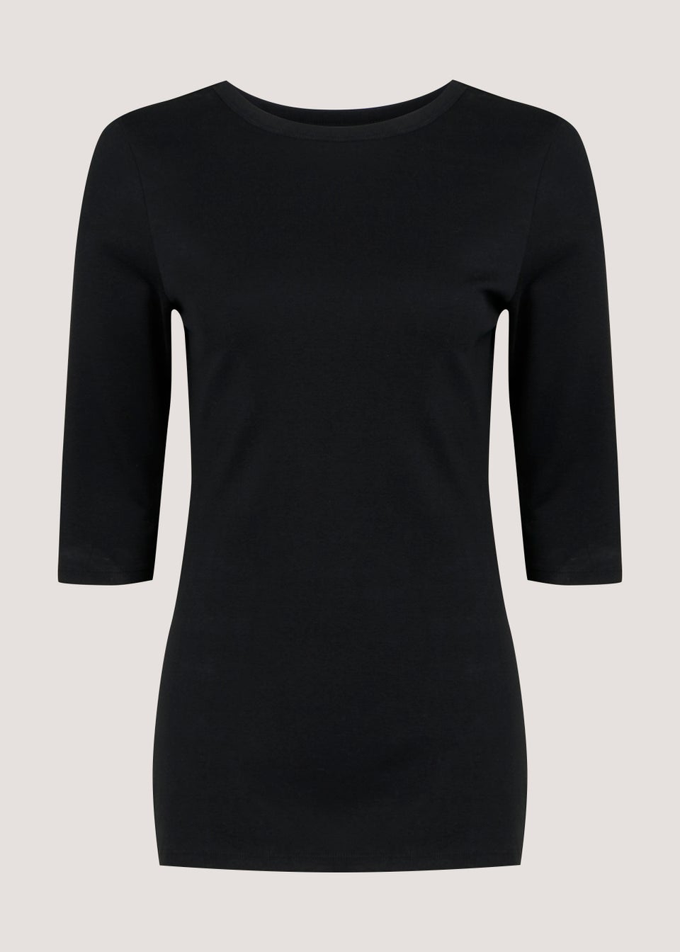 Black 3/4 Sleeve T-Shirt