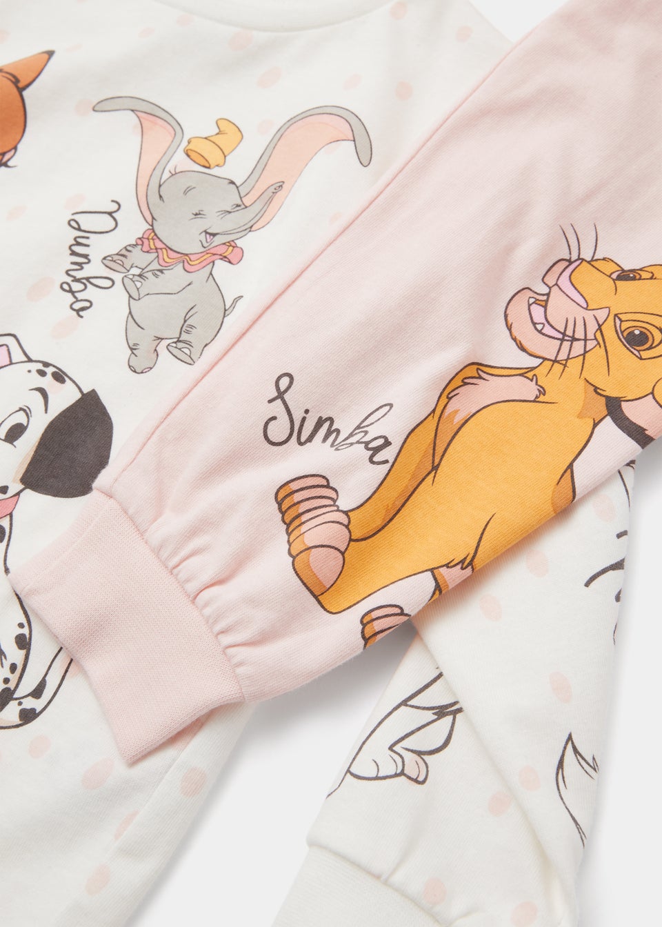 Kids Cream & Pink Disney Classics Pyjama Set (9mths-7yrs)