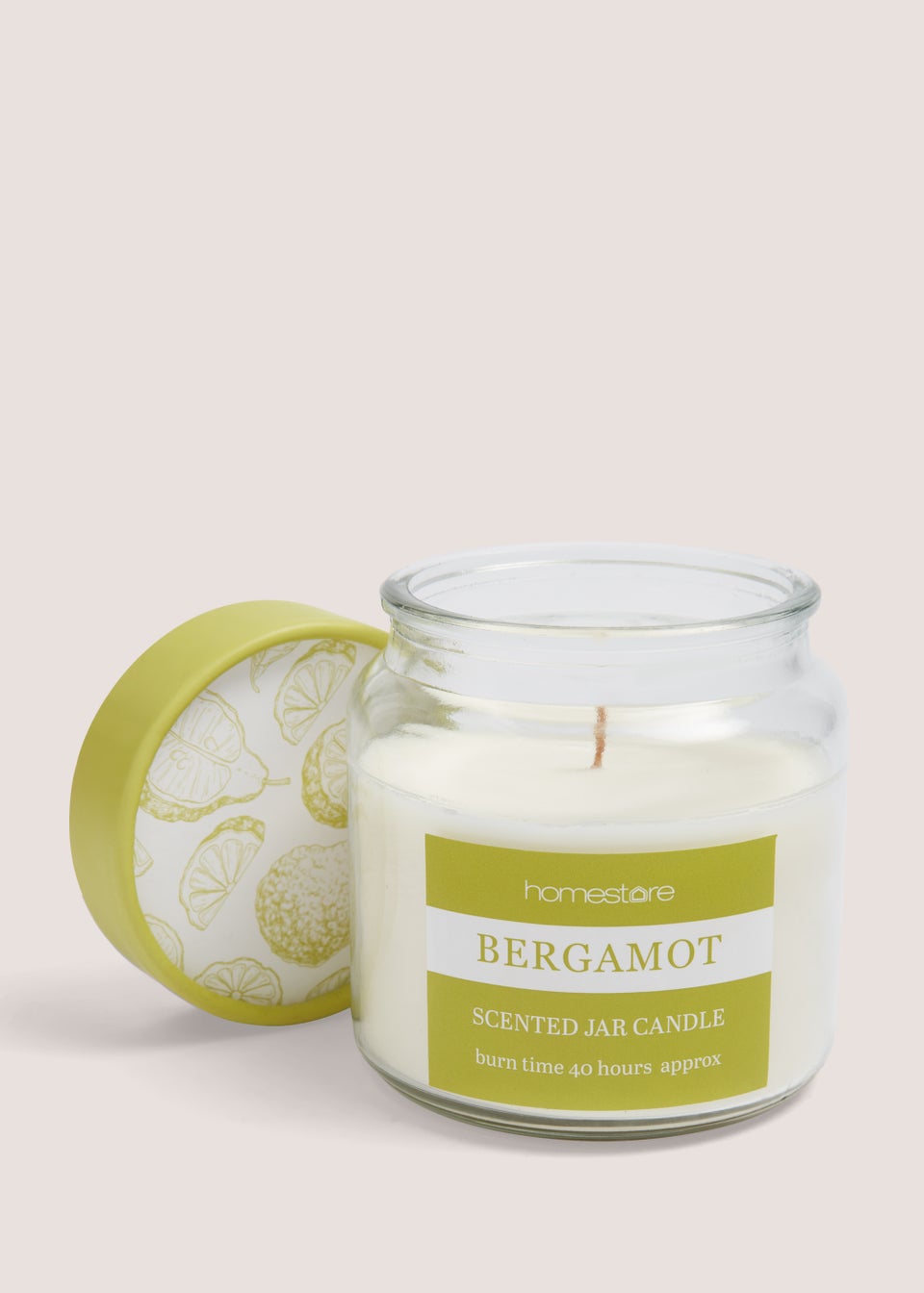 Bergamot Scented Jar Candle (340g) Matalan
