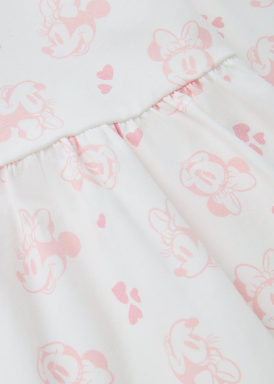 Baby Cream Minnie Mouse Print Dress (Newborn-12mths)