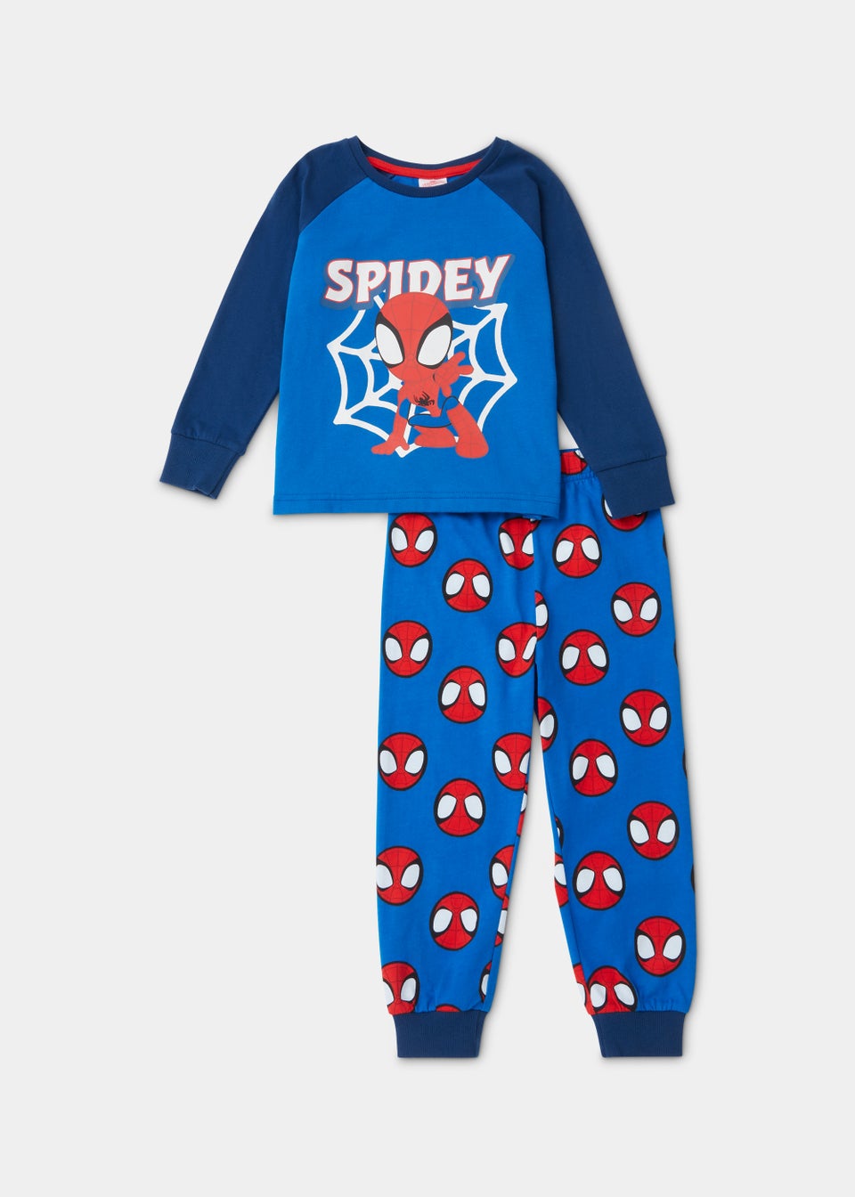 Kids Blue Marvel Spidey & Friends Pyjama Set (18mths-6yrs)