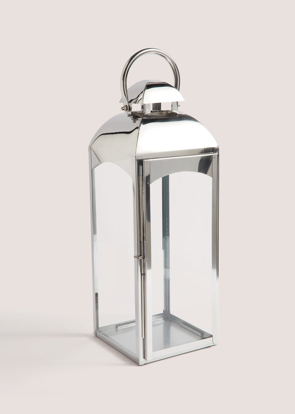 Large Silver Lantern (13cm x 12cm x 53cm)