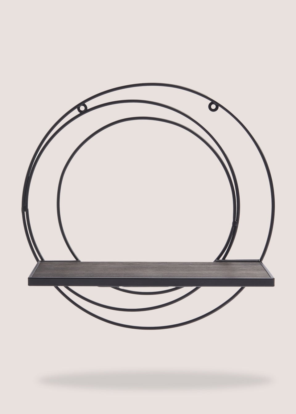 Black Metal Shelf (30cm) Matalan