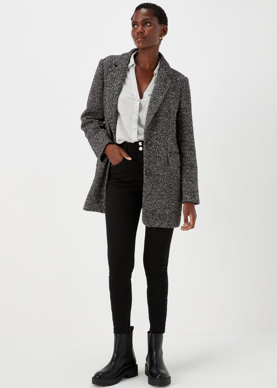 Black Blazer Jacket - Matalan