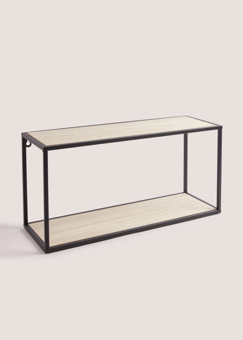 Black Metal Single Shelf (30cm x 15cm) Matalan
