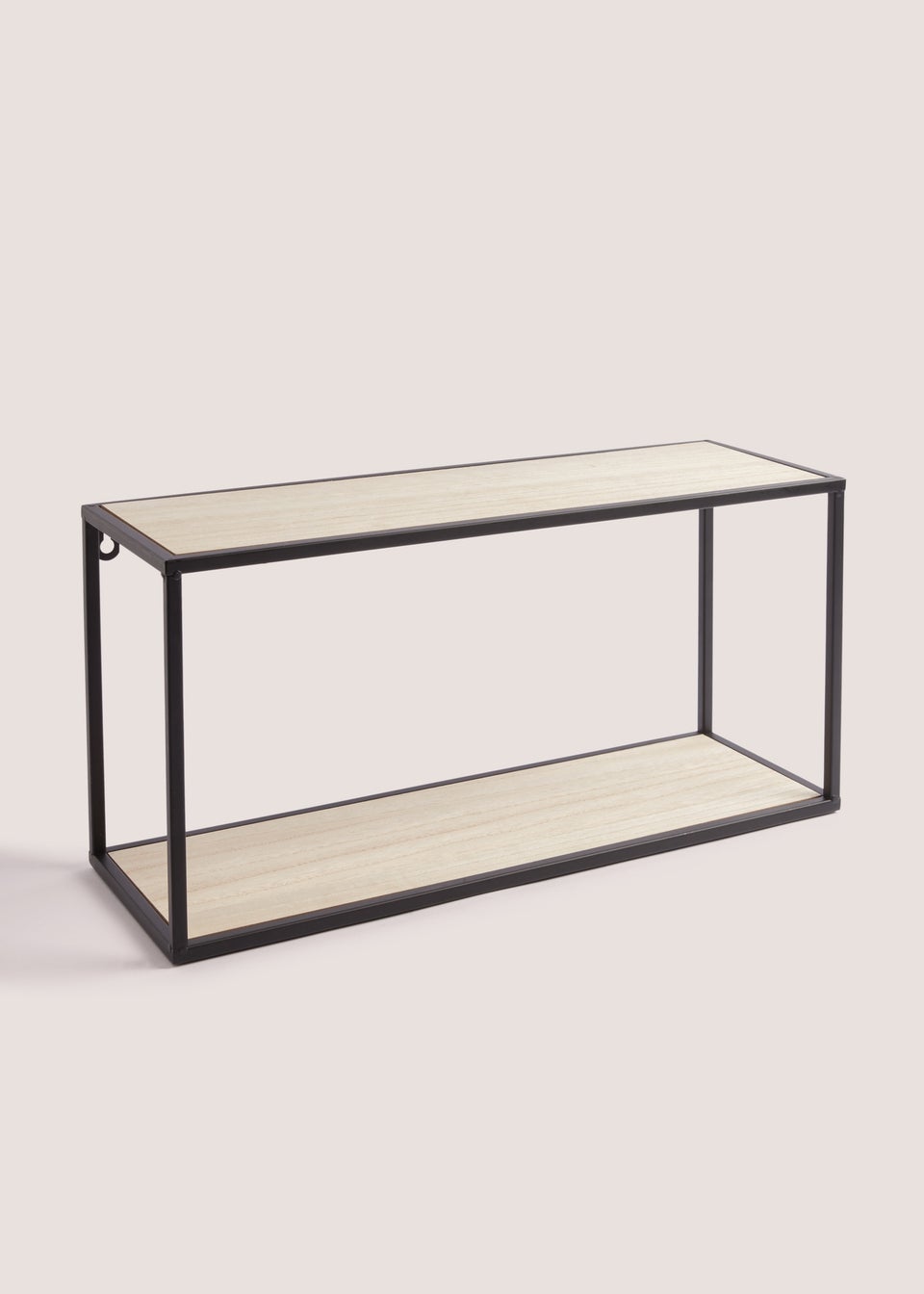Black Square Metal Shelf (40.5cm x 40.5cm x 14cm)