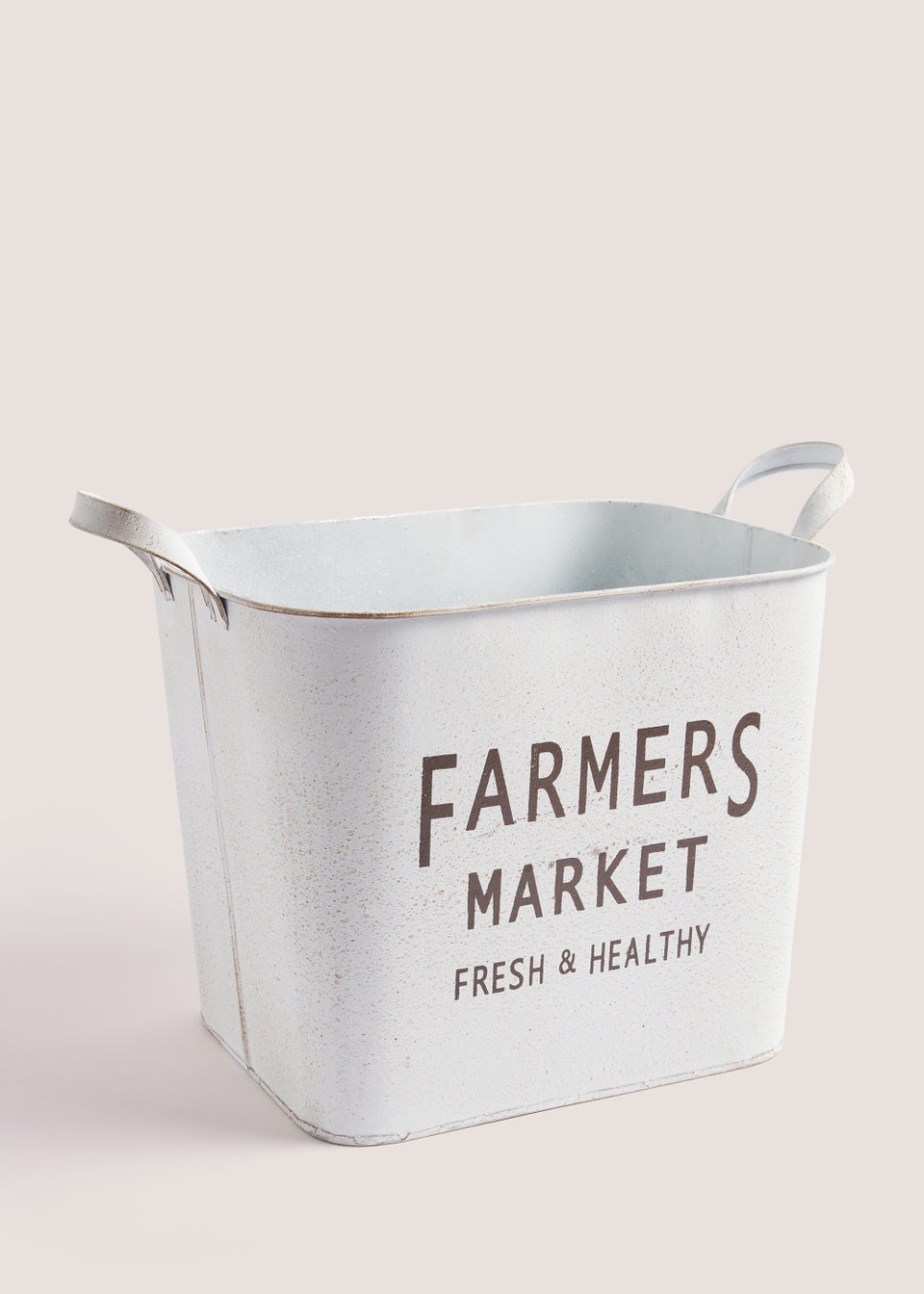 Farmers Market Square Metal Basket (25.5cm x 24cm x 30cm)
