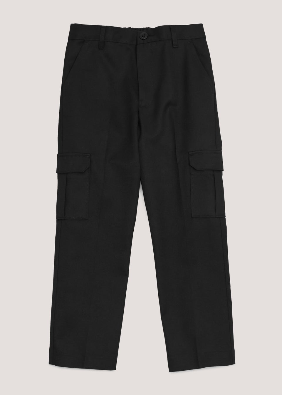 Boys Black Cargo School Trousers (3-13yrs)