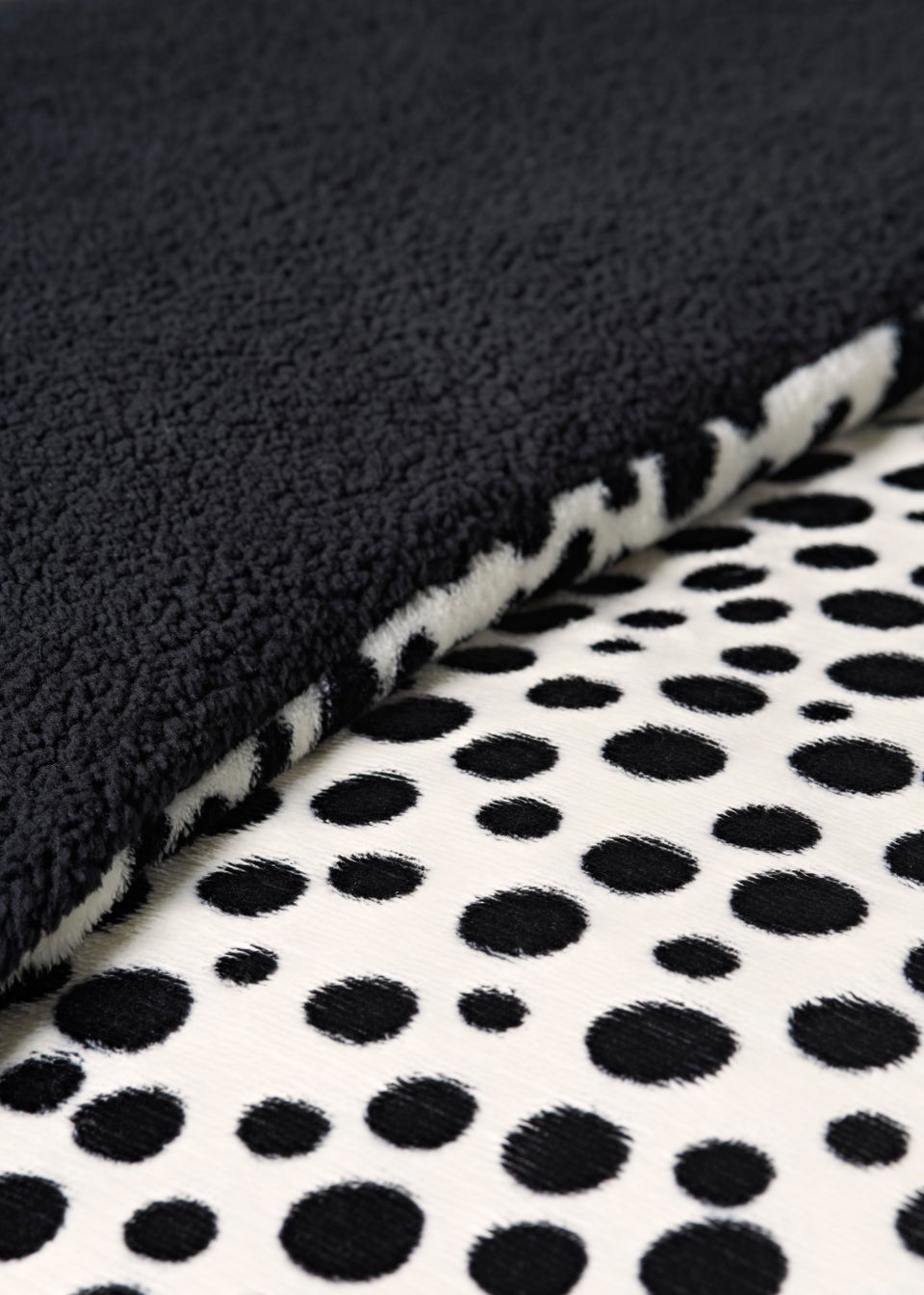 Black & White Dalmatian Fleece Duvet Cover