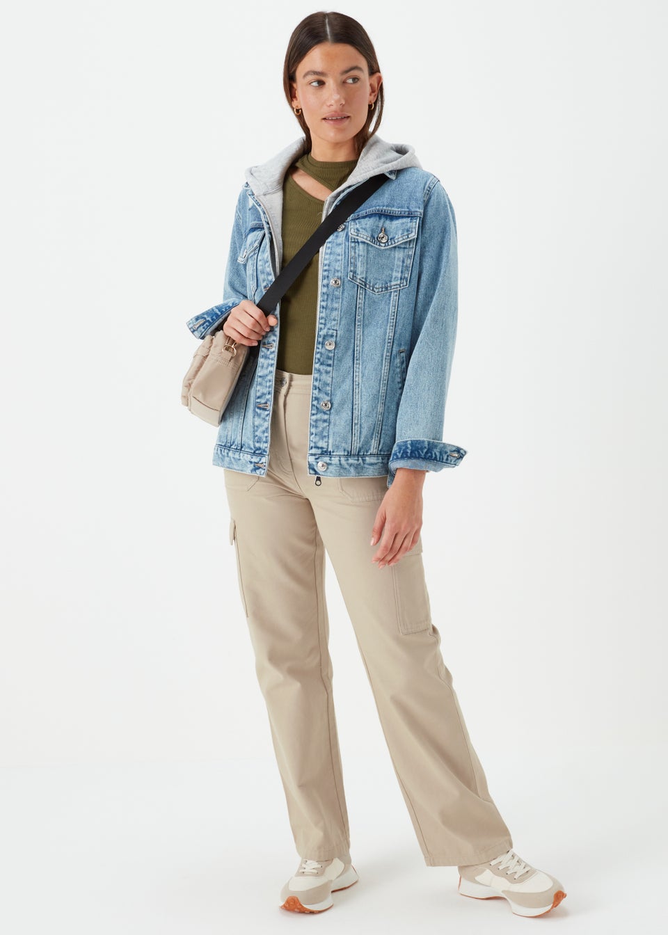 Beige Cargo Trousers