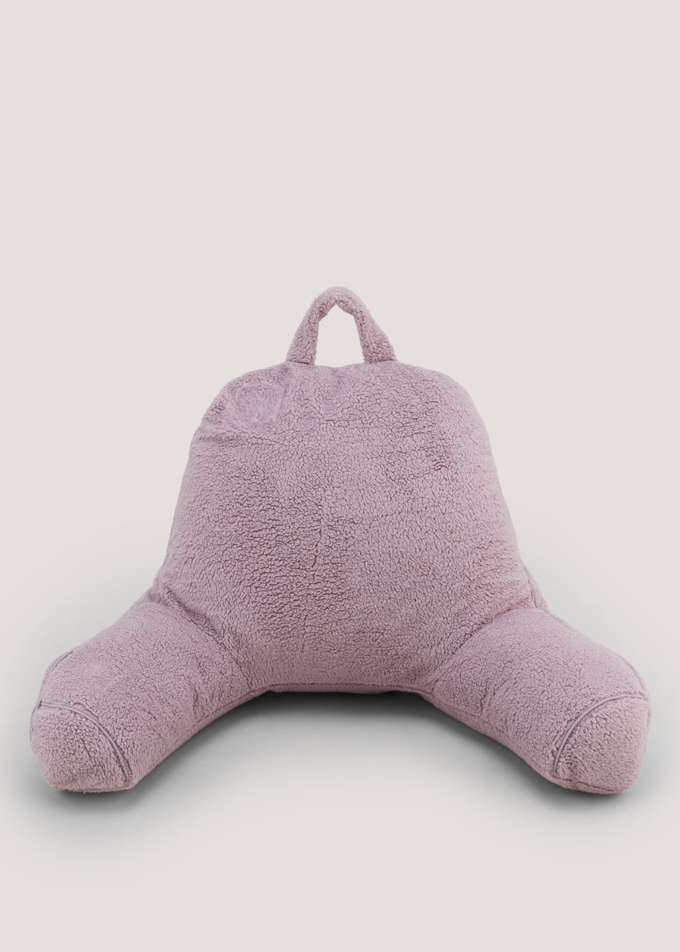 Lilac Teddy Fleece Cuddle Cushion (70cm x 45cm x 50cm)