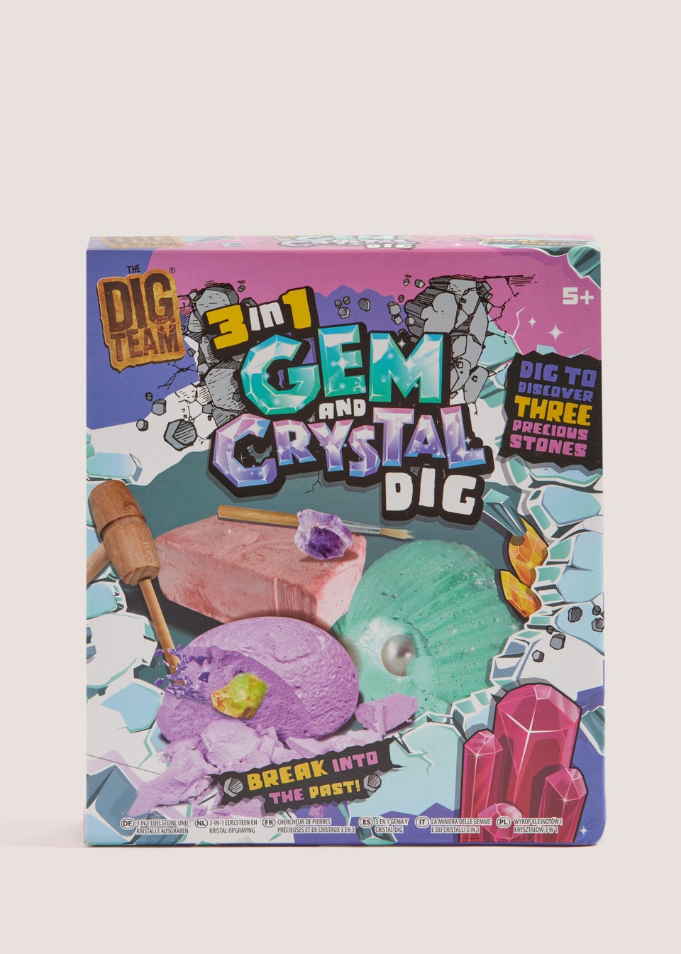Kids 3 in 1 Gem & Crystal Dig Set