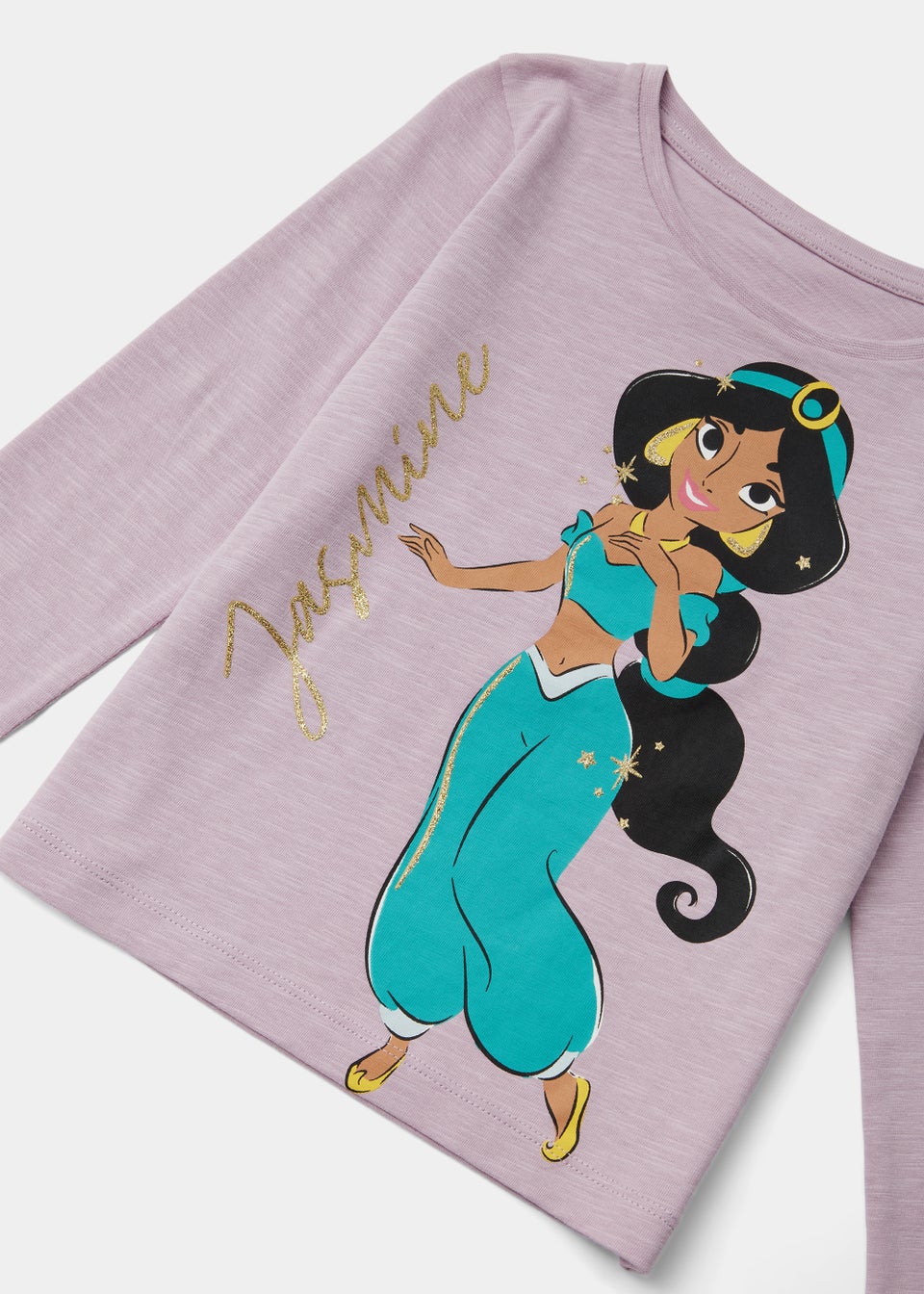 Kids Lilac Disney Jasmine Long Sleeve T-Shirt