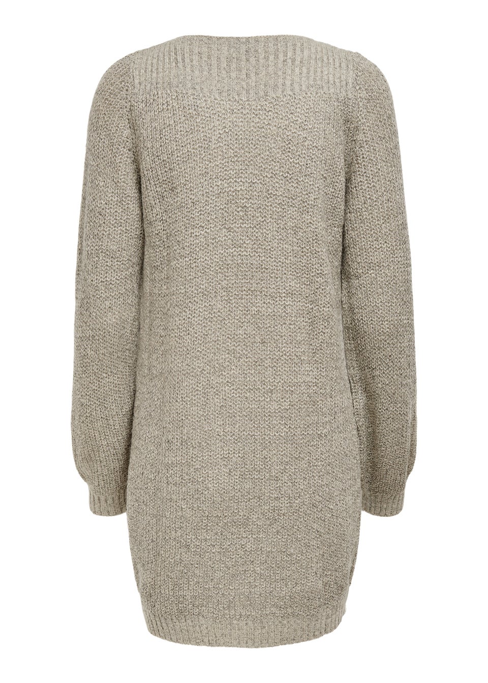 JDY Whitney Stone Long Sleeve Knitted Mini Dress