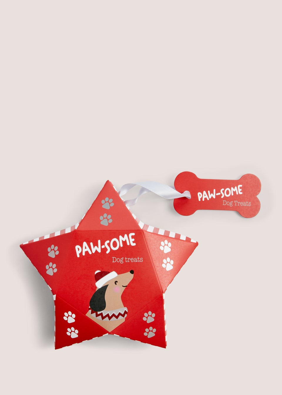 Red Dog Treat Christmas Bauble