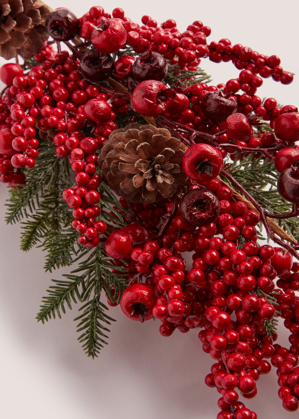 2 Pack Red Berries Acorn Single Stems (85cm)