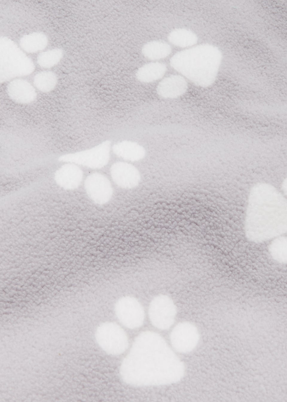Grey Paw Print Pet Towel (120cm x 80cm)