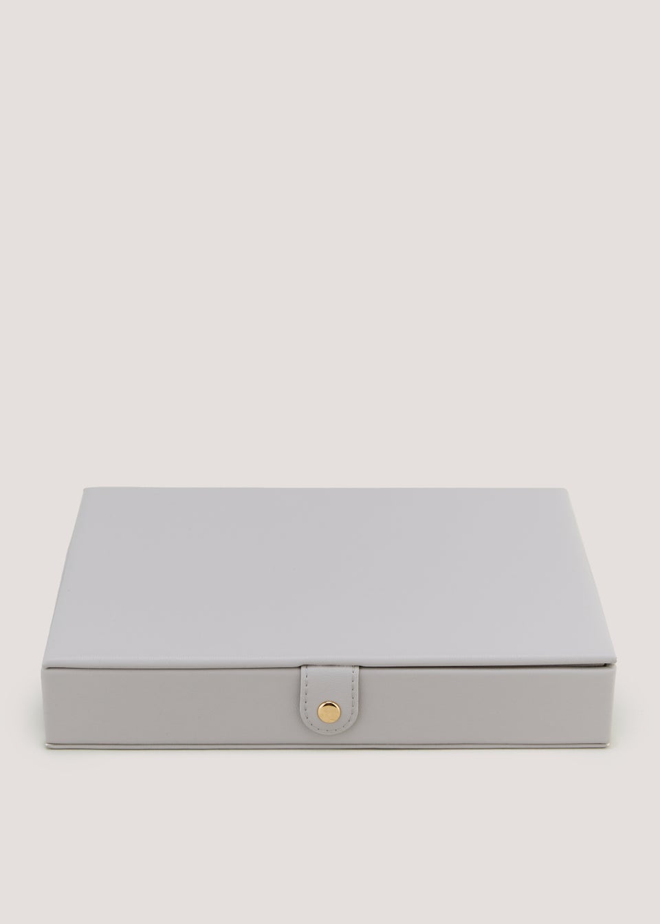 Grey PU Large Jewellery Box